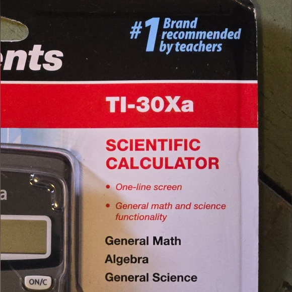 NEW IN PACKAGE Texas Instruments TI-30Xa Scientific Calculator - Black - Picture 2 of 3